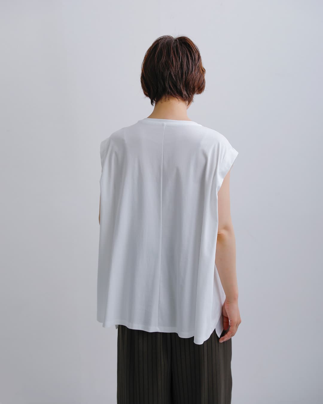 HERENCIA(ヘレンチア)コットン 重ね着風 クルーネック カットソー h526132