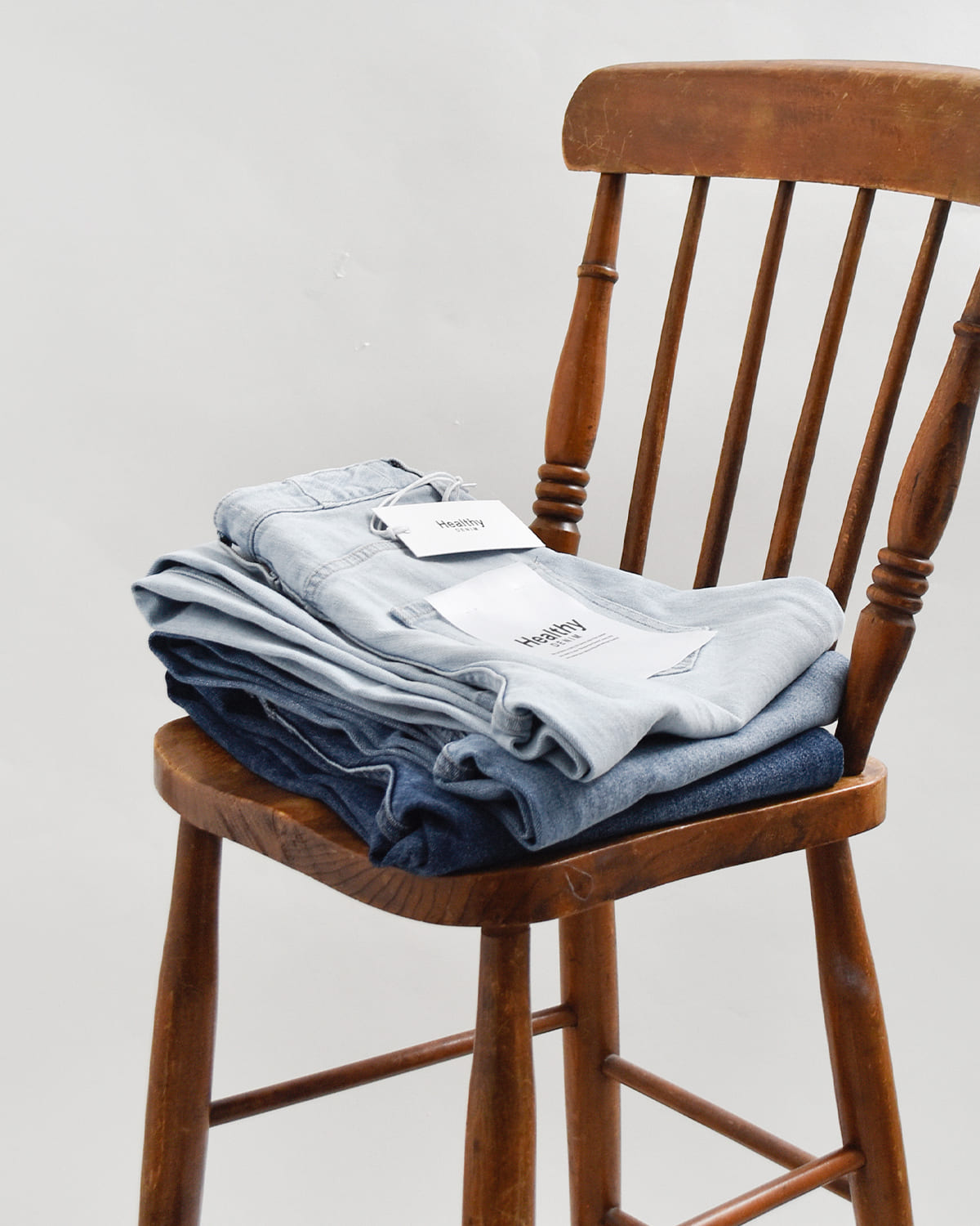 Healthy Denim(ヘルシーデニム)ミッドライズワイドストレートデニムパンツ  “Pink Pepper Midrise” h87350403