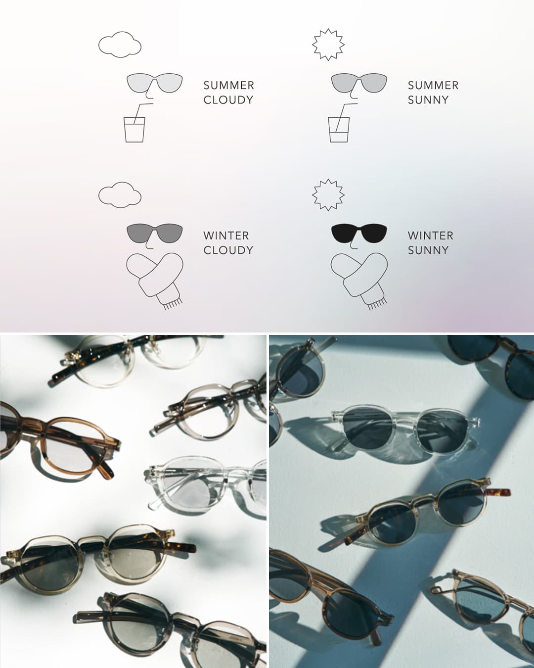 Ciqiヘイン UVカット 調光 サングラス “HEIN Photochromic sunglasses” hein