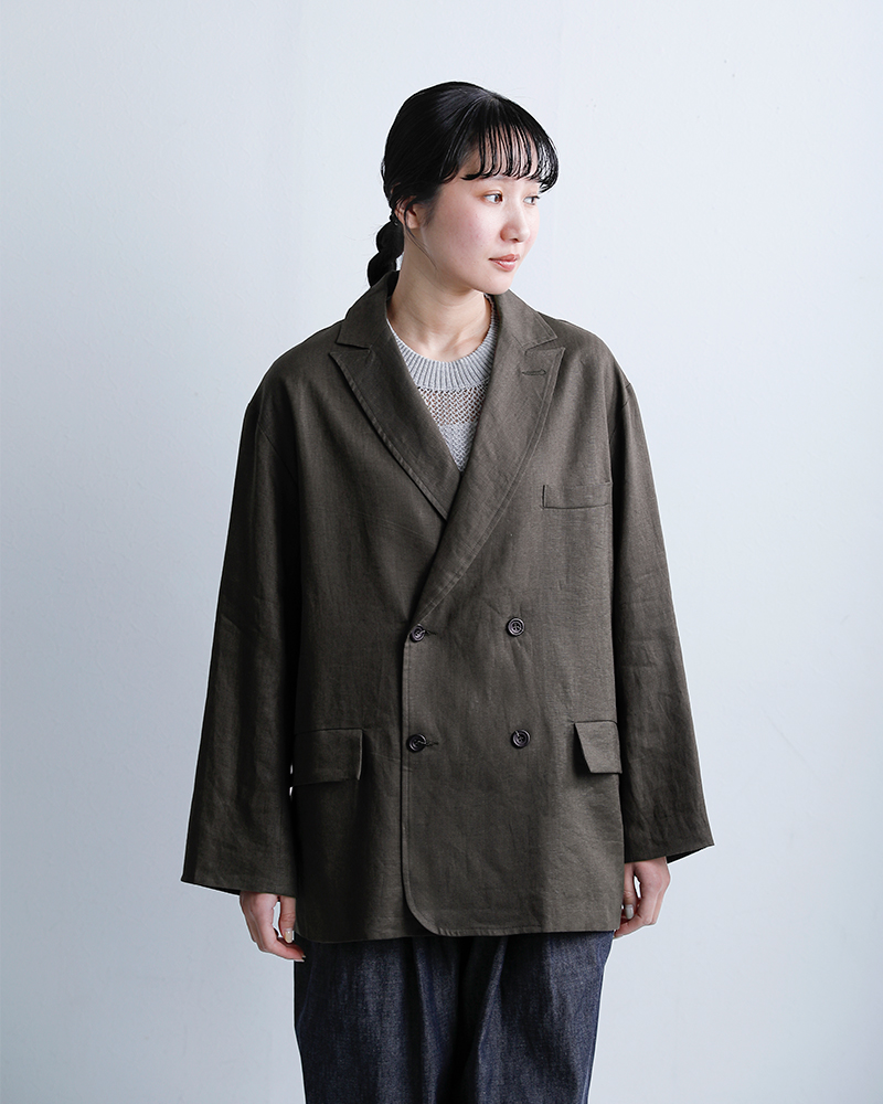 Honneteダブルブレスト オーバーフィット ジャケット ho-26ss-j13l