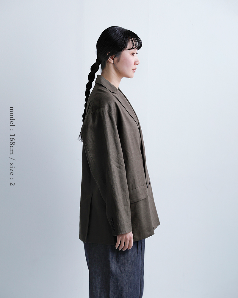 Honneteダブルブレスト オーバーフィット ジャケット ho-26ss-j13l