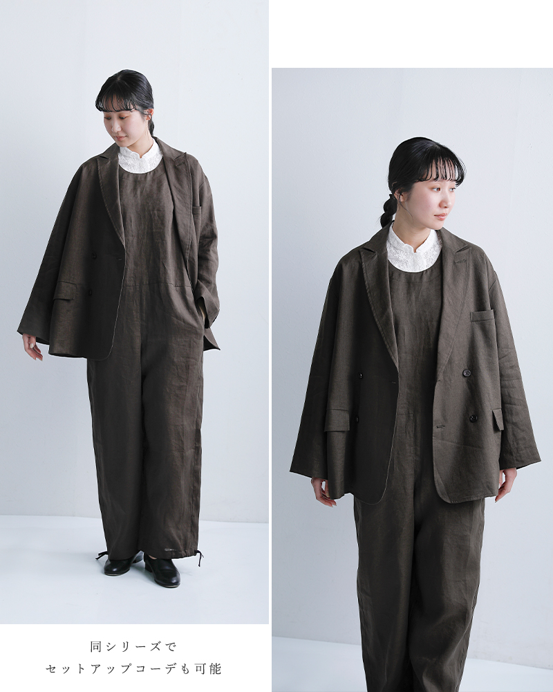 Honneteダブルブレスト オーバーフィット ジャケット ho-26ss-j13l