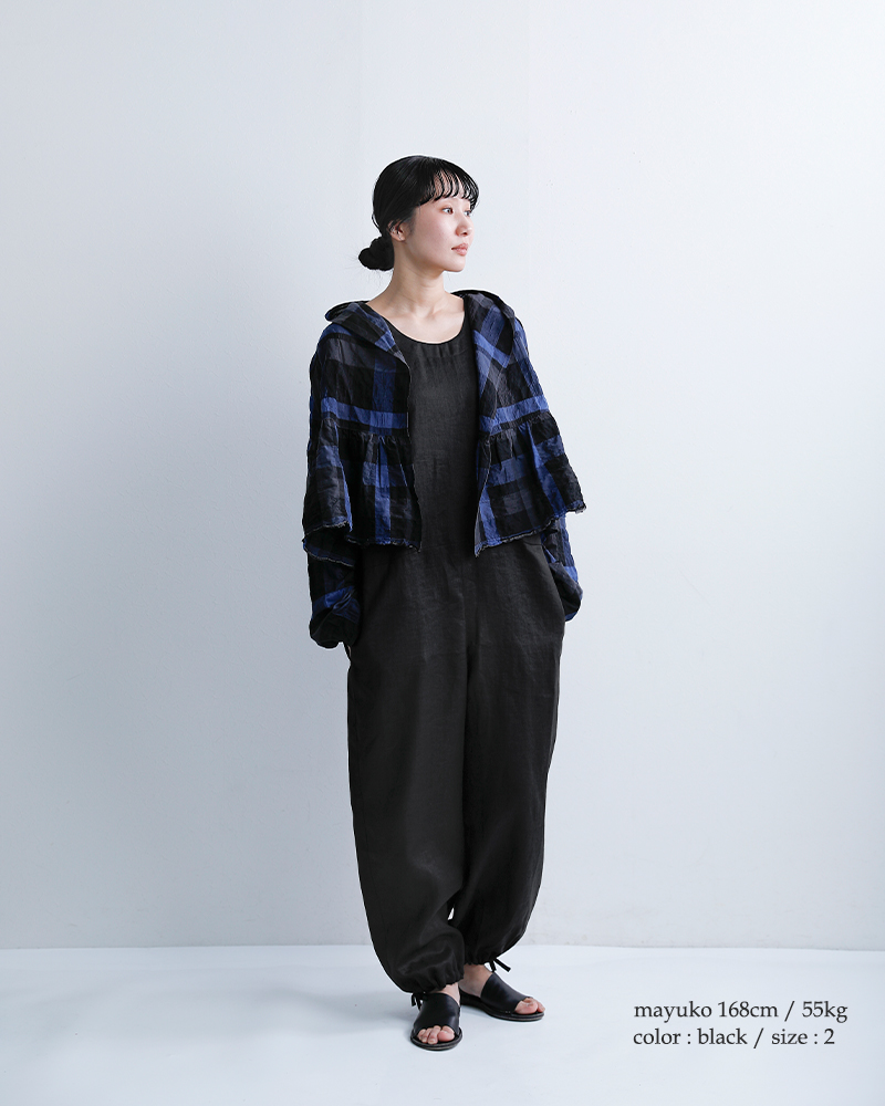 Honneteリネン サロペット ho-26ss-p25