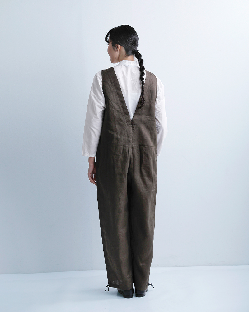 Honneteリネン サロペット ho-26ss-p25