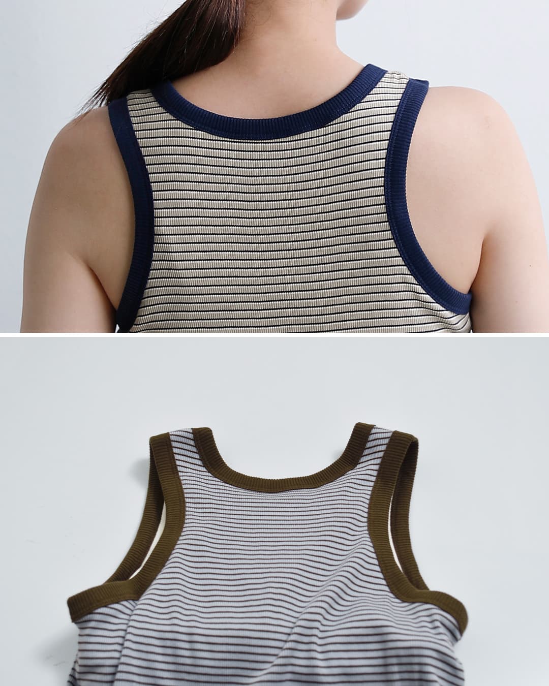 Healthknitコットン チューブラーリブ タンクトップ hr26s-l301