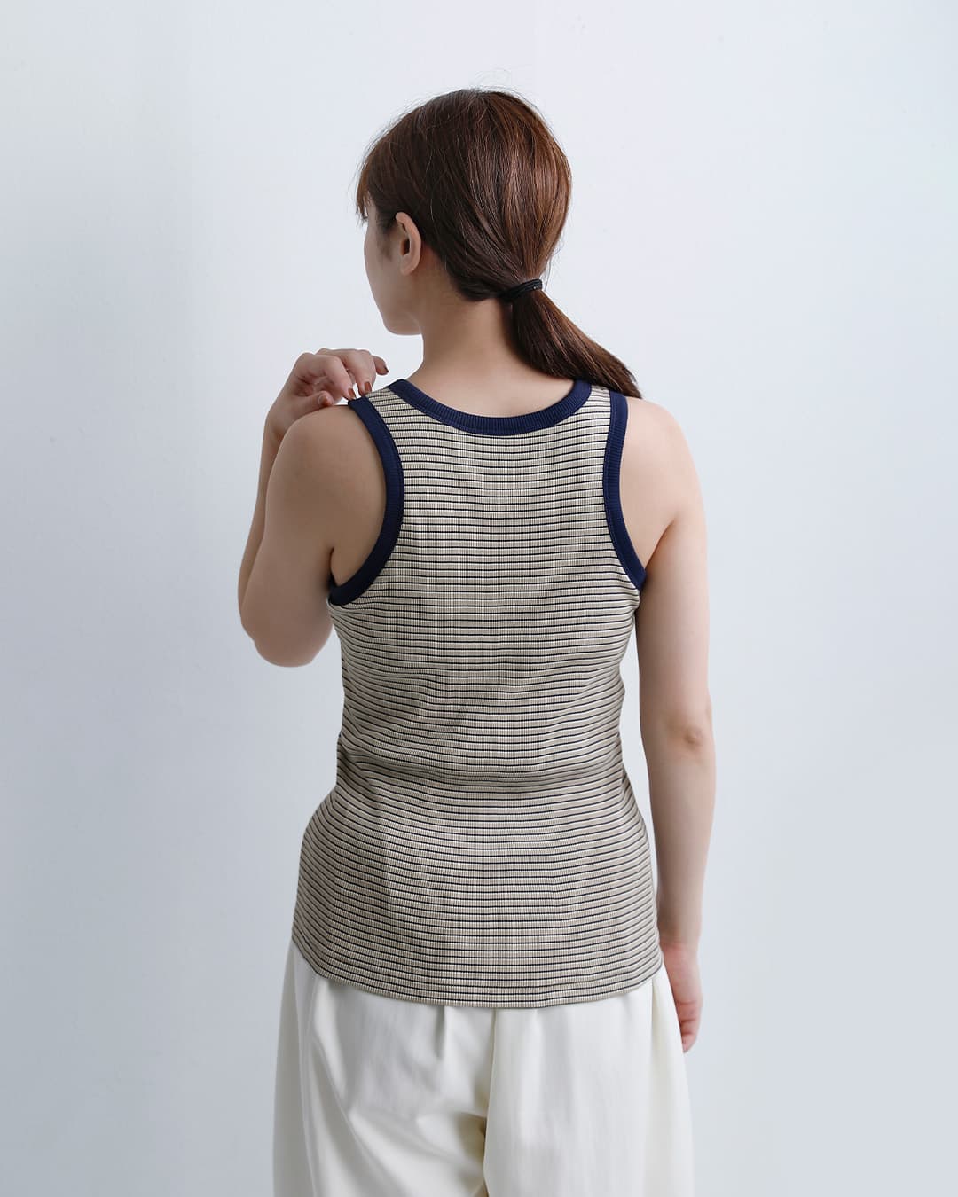 Healthknitコットン チューブラーリブ タンクトップ hr26s-l301