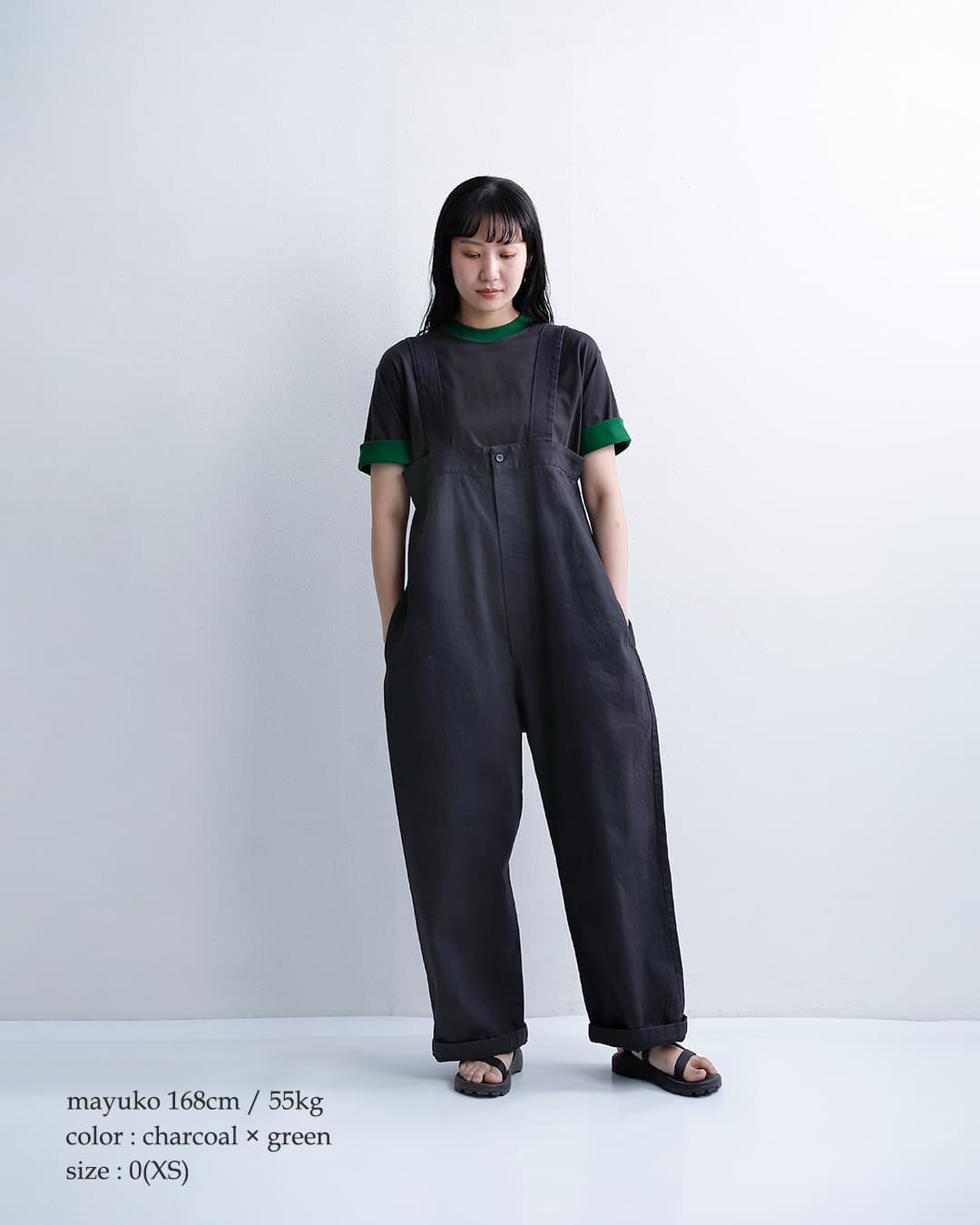 ironariコットン バイカラー Tシャツ “OTRIM” i-26503