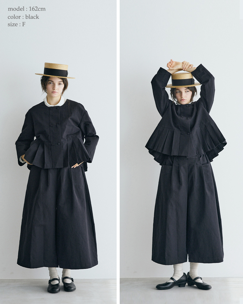 MAGALI(マガリ)ハイカウントコットンリネンダブルボタンジャケットjk11