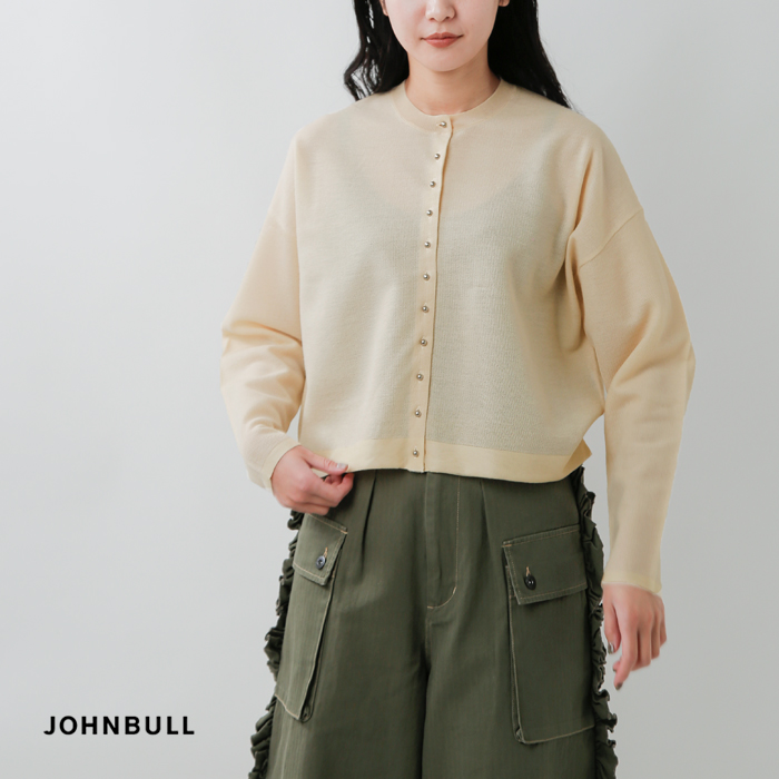 Johnbull(ジョンブル)プレーティングカーディガンjl254n07