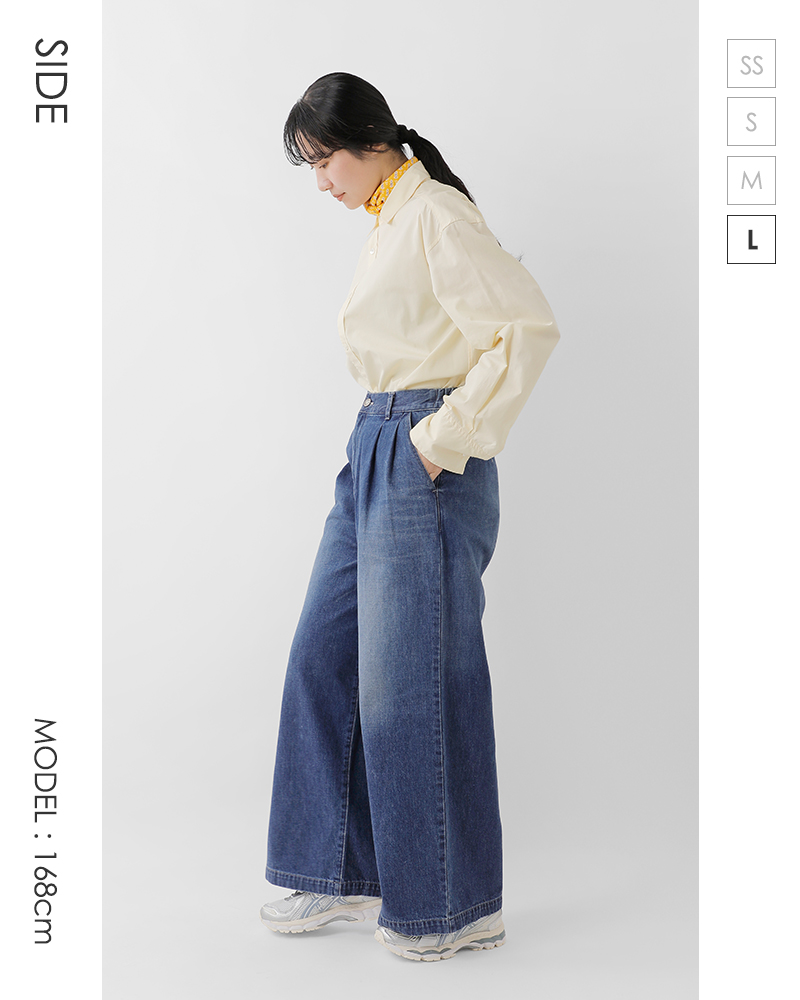 Johnbull(ジョンブル)デニムツータックイージーパンツjl254p15