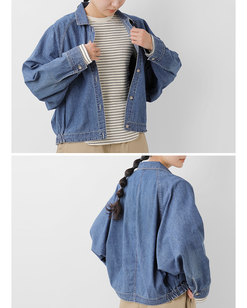 Johnbull(ジョンブル)デニムドルマンシャツブルゾンjl254s05