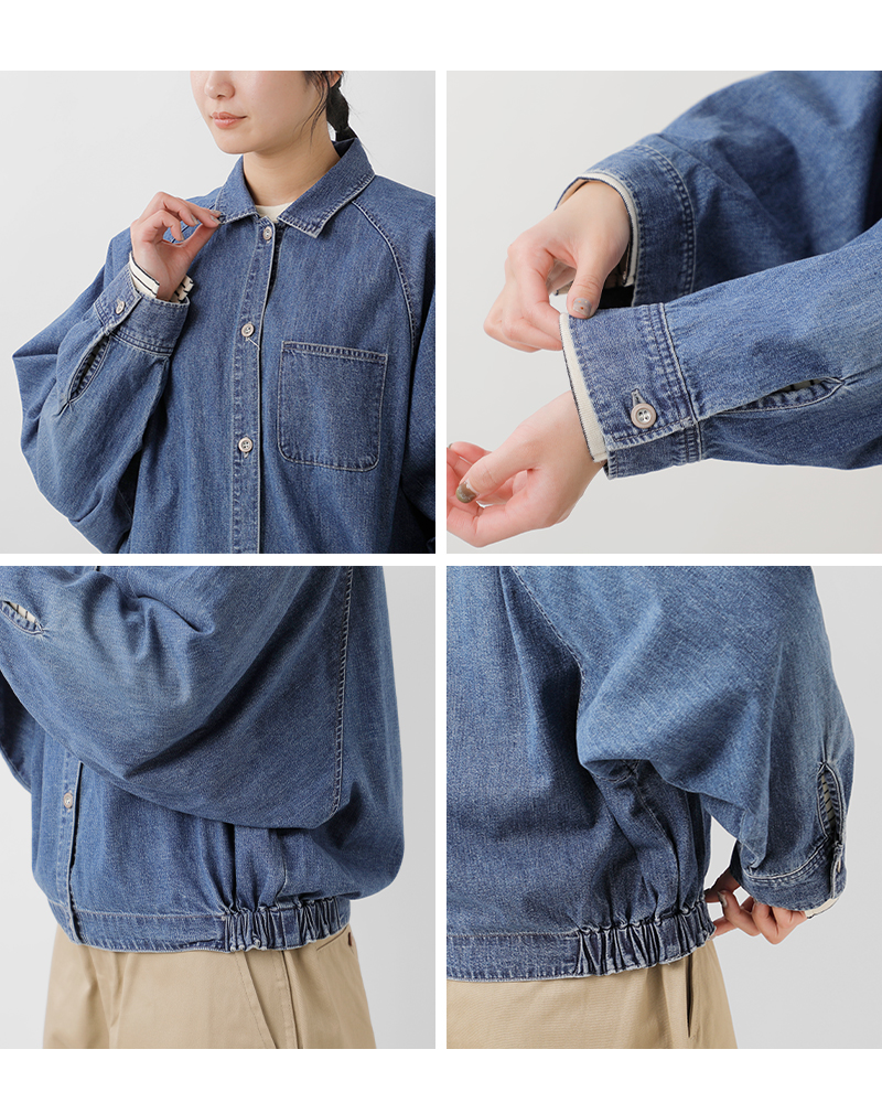 Johnbull(ジョンブル)デニムドルマンシャツブルゾンjl254s05