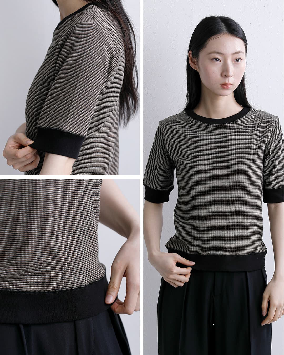 Johnbullコットン ランダムテレコ Tシャツ jl261c11