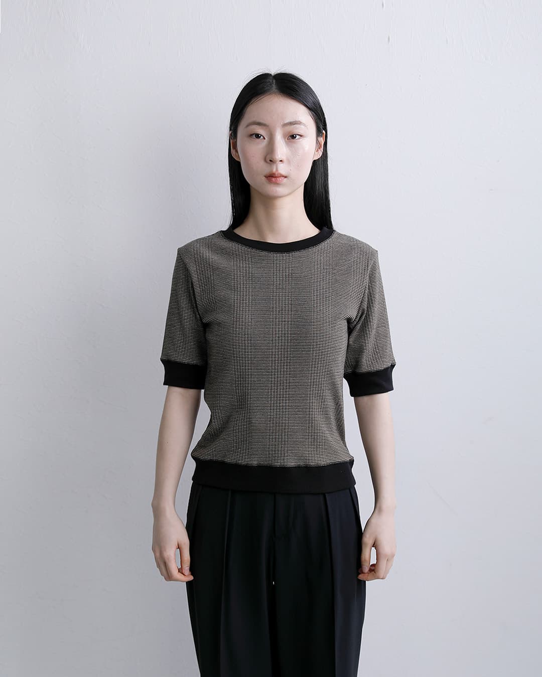 Johnbullコットン ランダムテレコ Tシャツ jl261c11