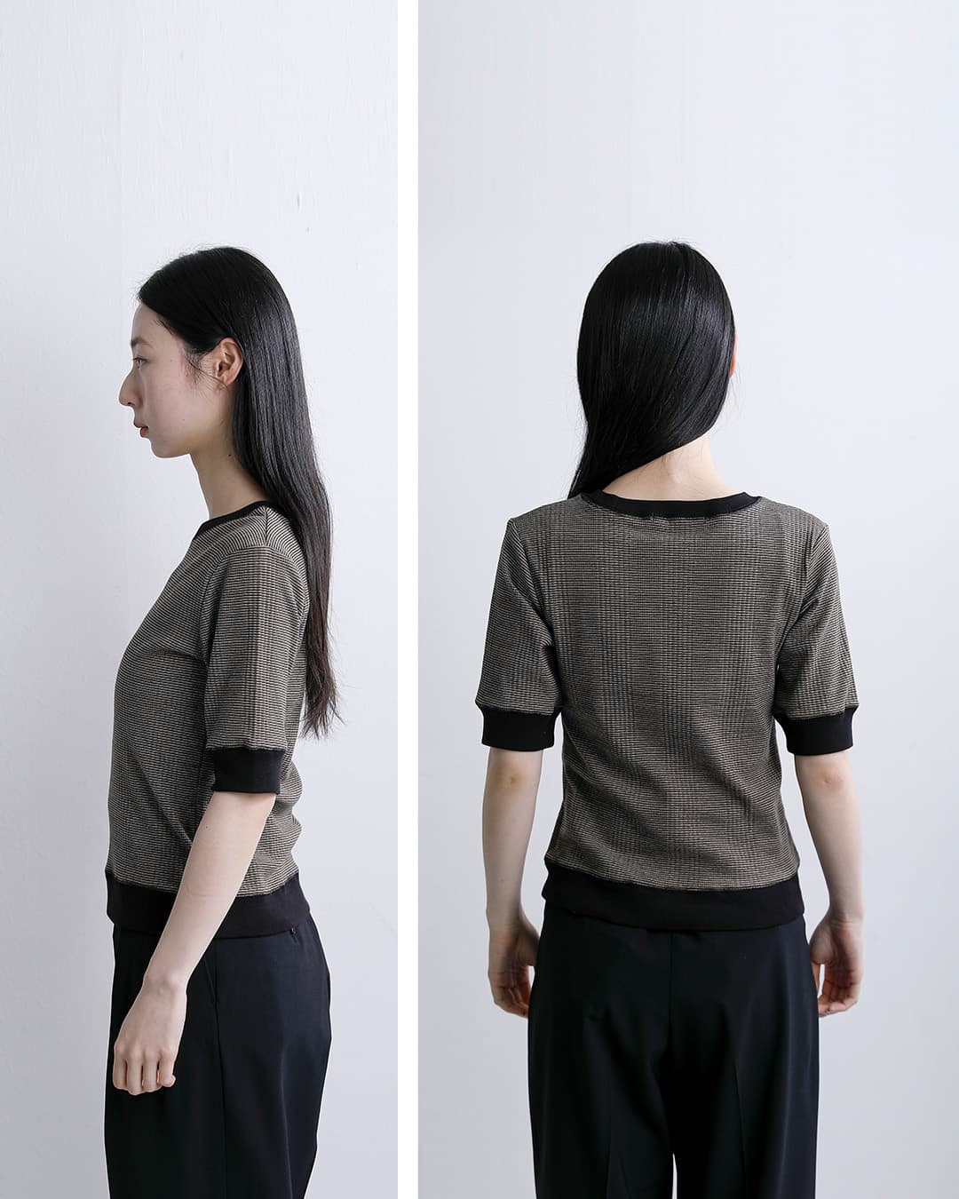 Johnbullコットン ランダムテレコ Tシャツ jl261c11