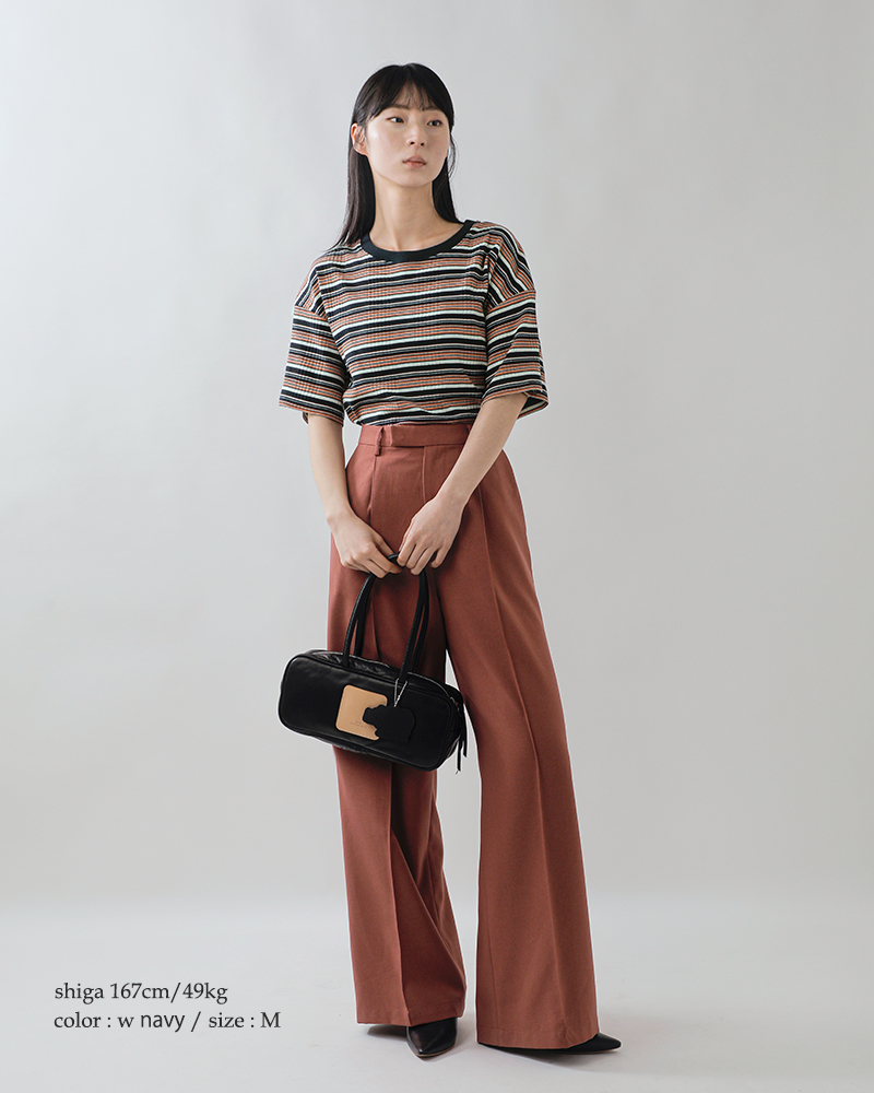 Johnbull(ジョンブル)コットンランダムテレコボックスTシャツjl261c12