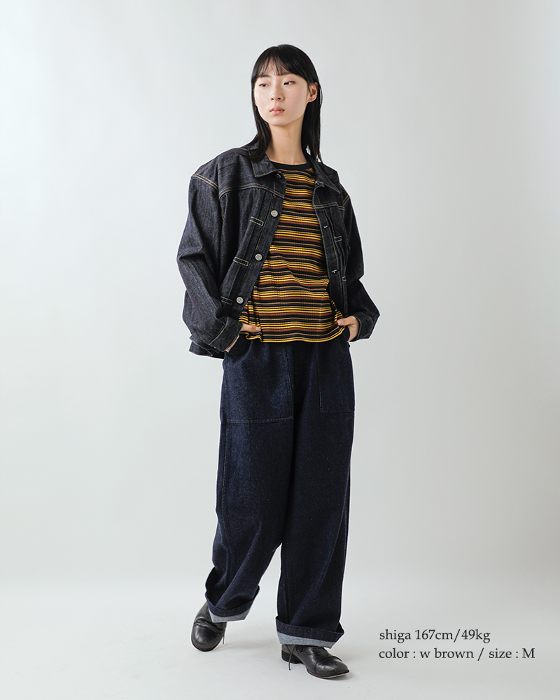 Johnbull(ジョンブル)コットンランダムテレコボックスTシャツjl261c12