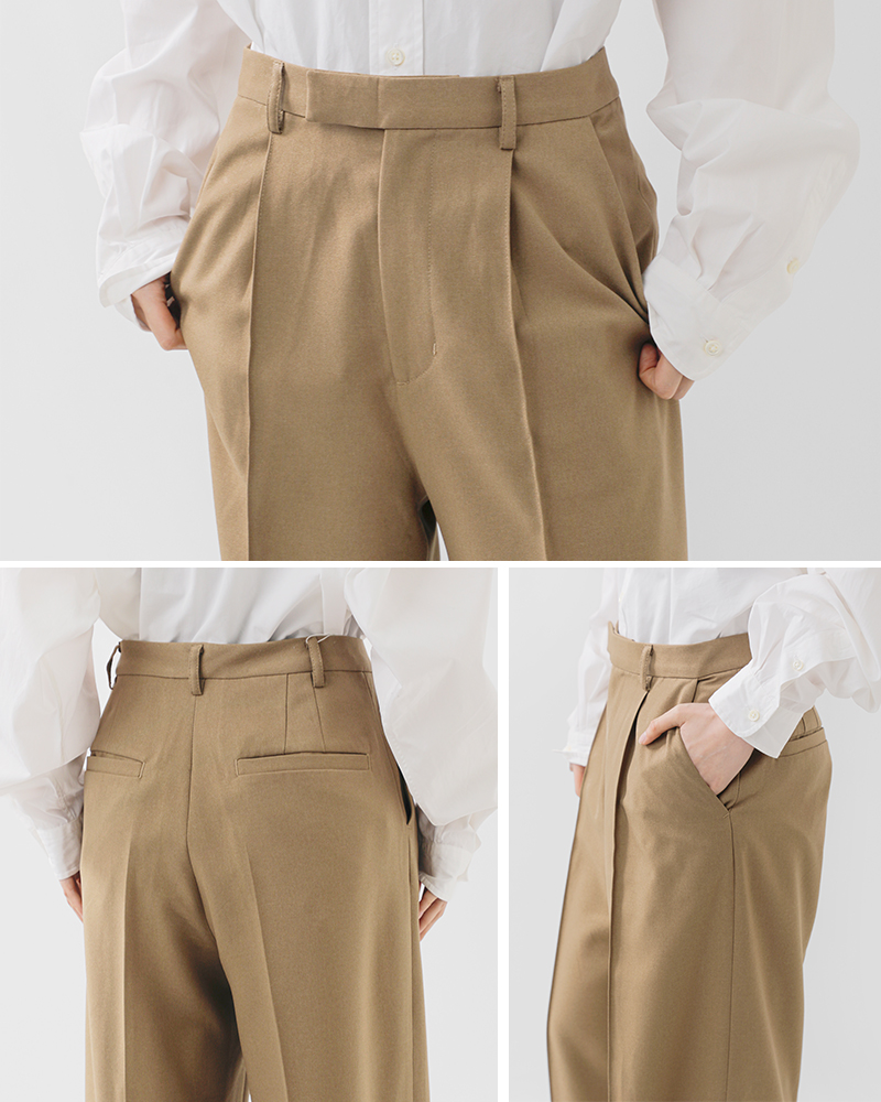 Johnbull(ジョンブル)ピンタックワイドスラックスパンツjl261p03