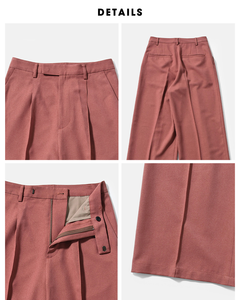 Johnbull(ジョンブル)ピンタックワイドスラックスパンツjl261p03