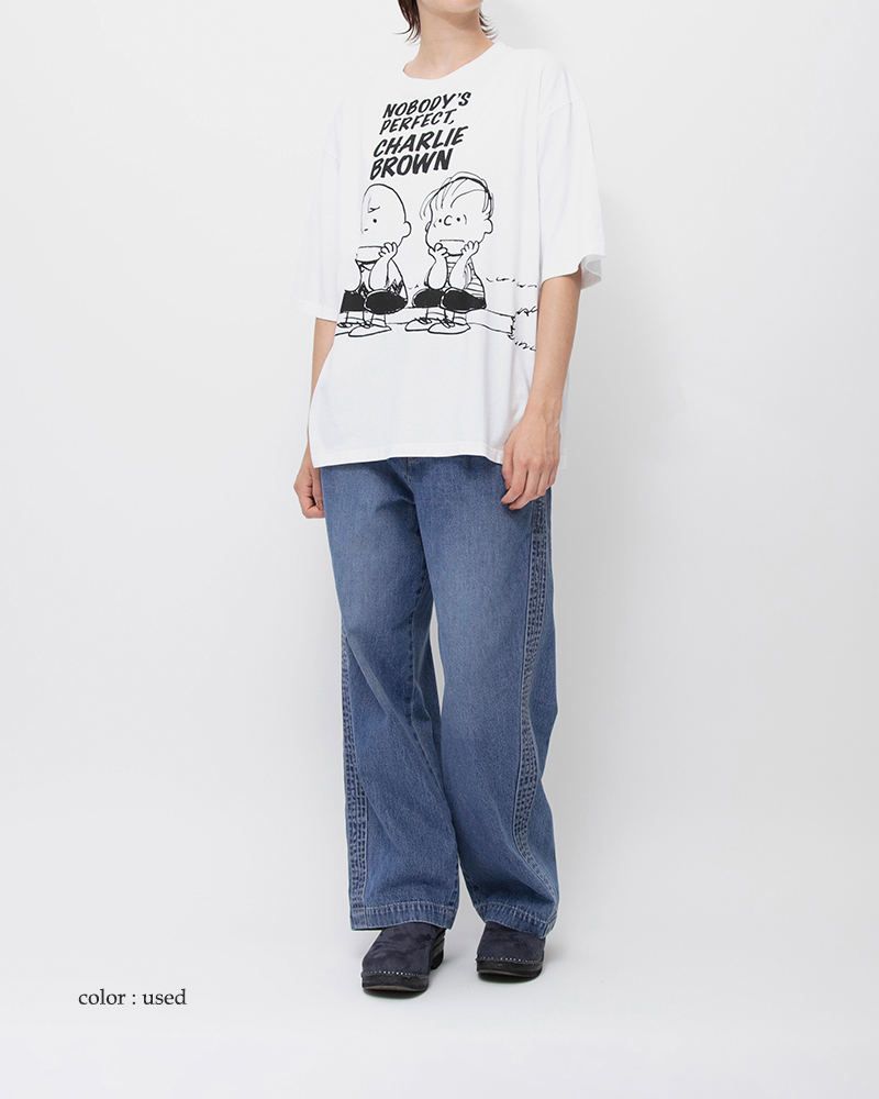 Johnbull(ジョンブル)コットンデニムステッチングラインパンツjl261p05