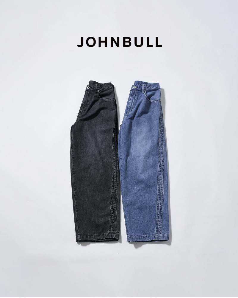 Johnbull(ジョンブル)コットンデニムステッチングラインパンツjl261p05