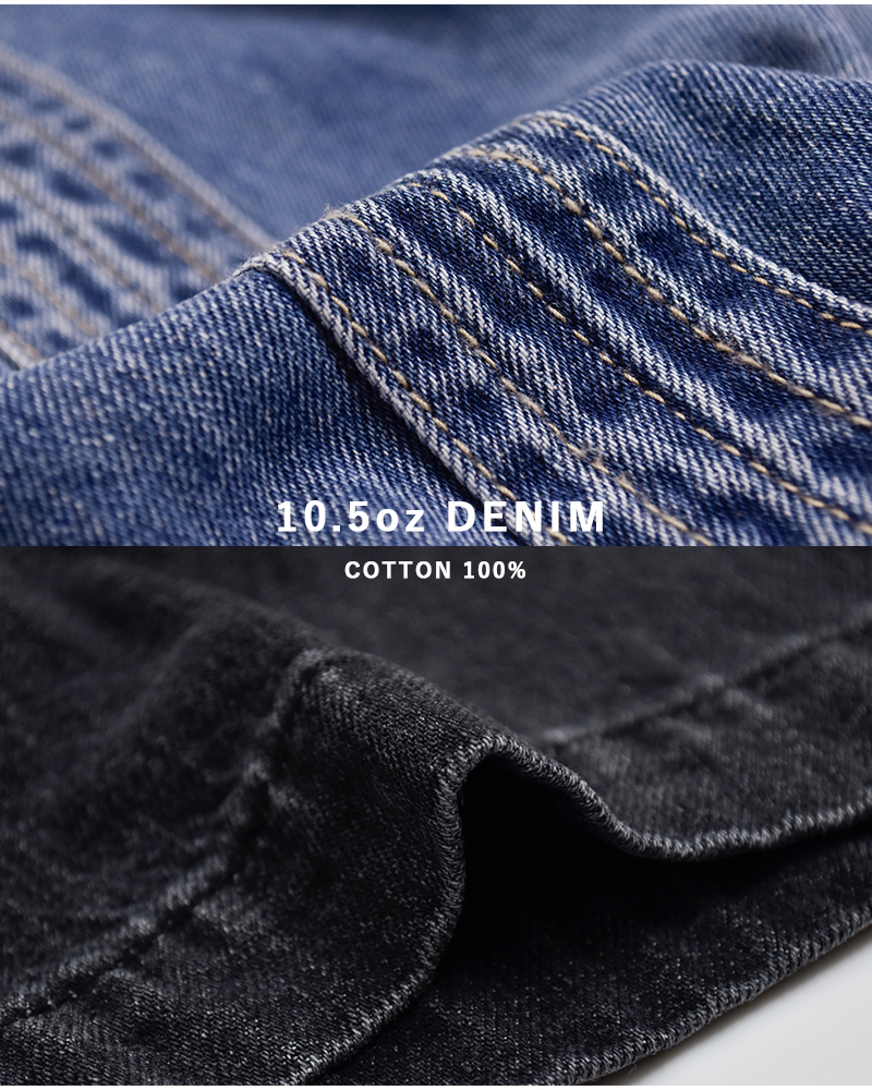 Johnbull(ジョンブル)コットンデニムステッチングラインパンツjl261p05