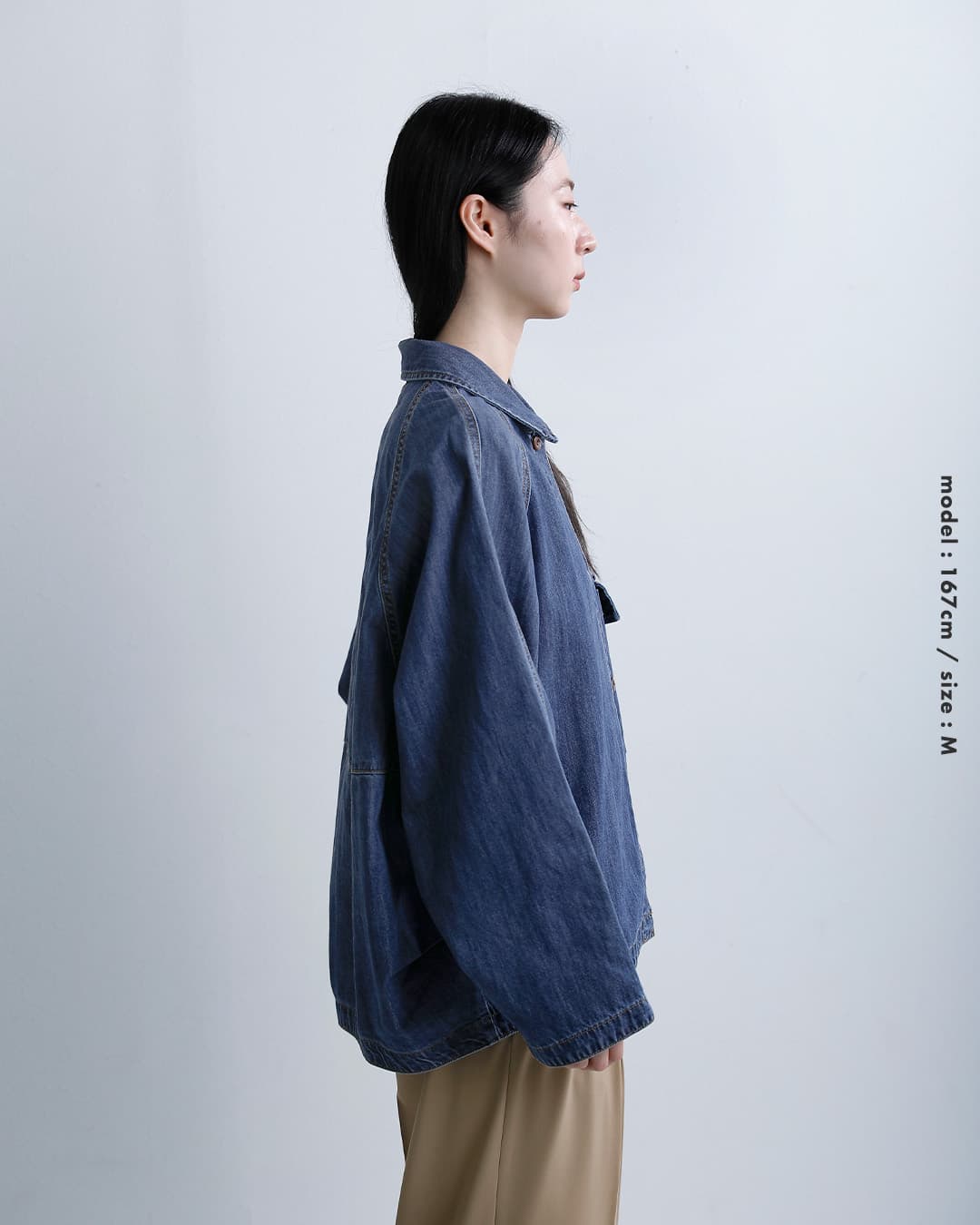 Johnbullコットン ライトデニム シャツブルゾン jl261s08