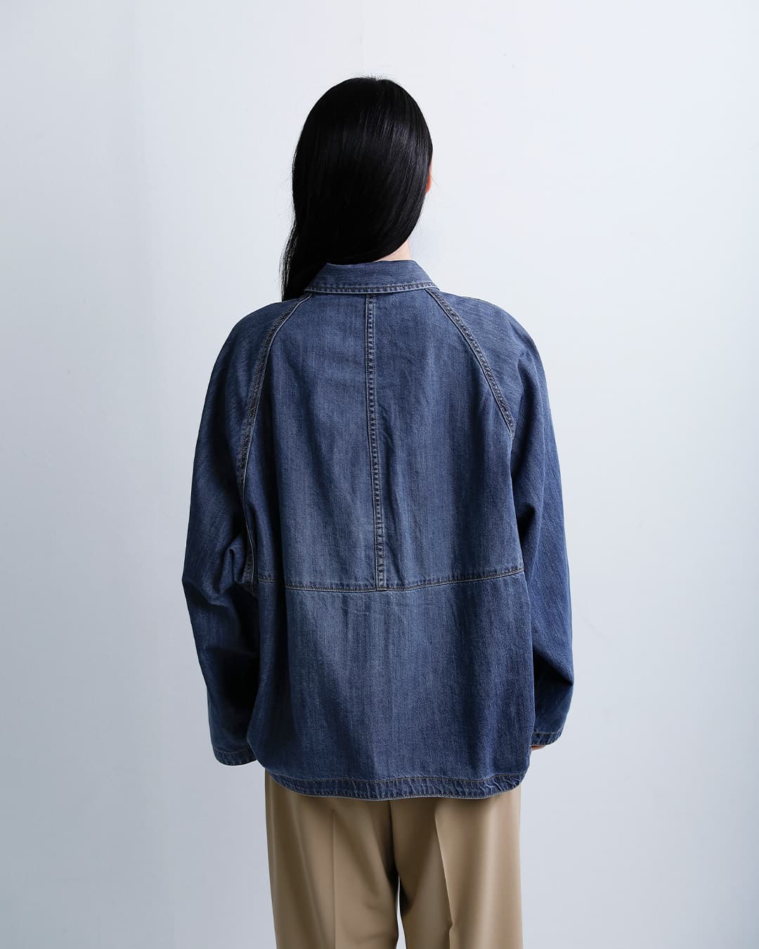 Johnbullコットン ライトデニム シャツブルゾン jl261s08