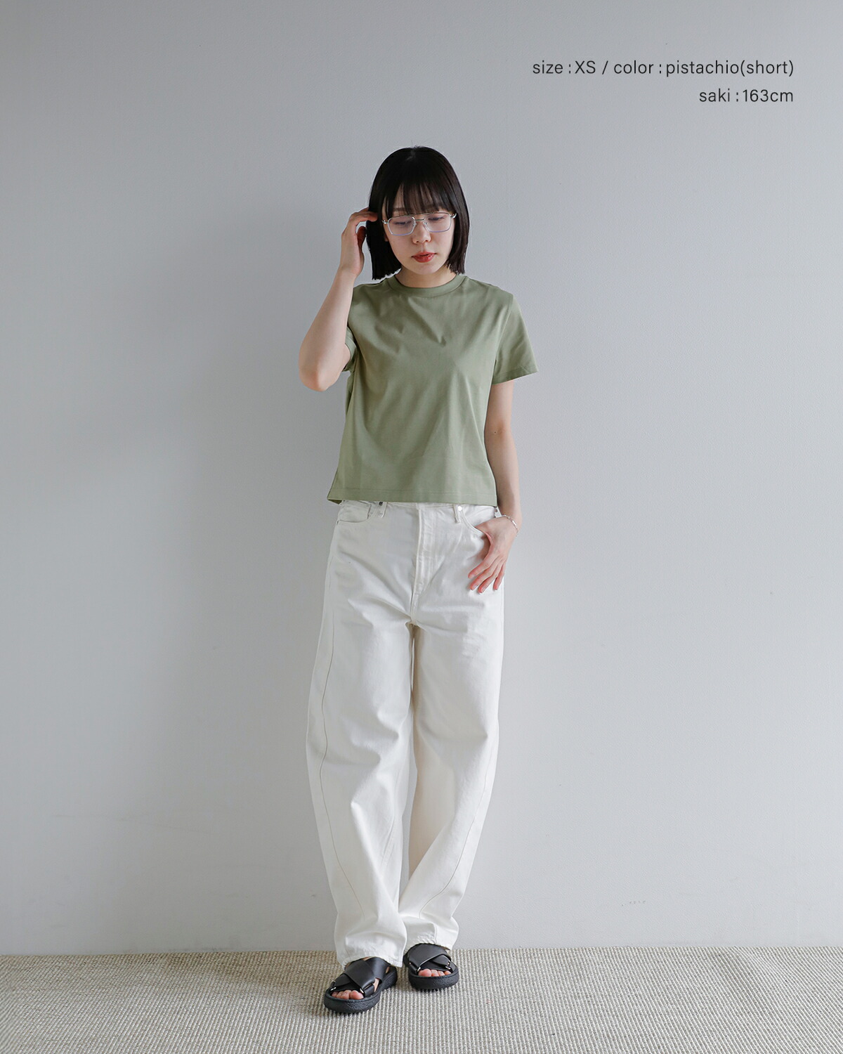 Nicolas Jenson(ニコラジェンソン)コットンクルーネック Tシャツ  “CREW NECK T-SHIRT” js-19ss-01