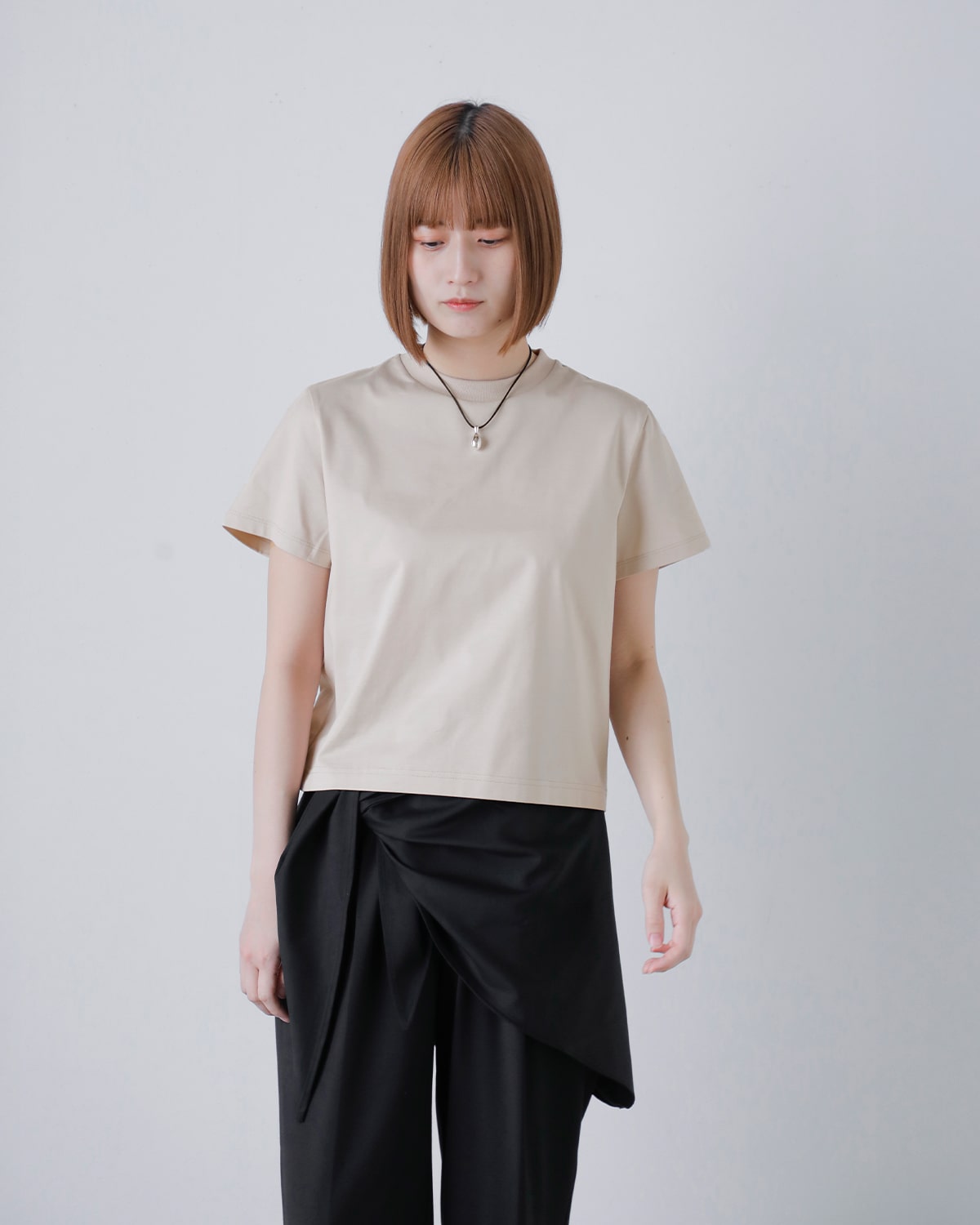 Nicolas Jenson(ニコラジェンソン)コットンクルーネックTシャツ “CREW NECK T-SHIRT” js-19ss-01