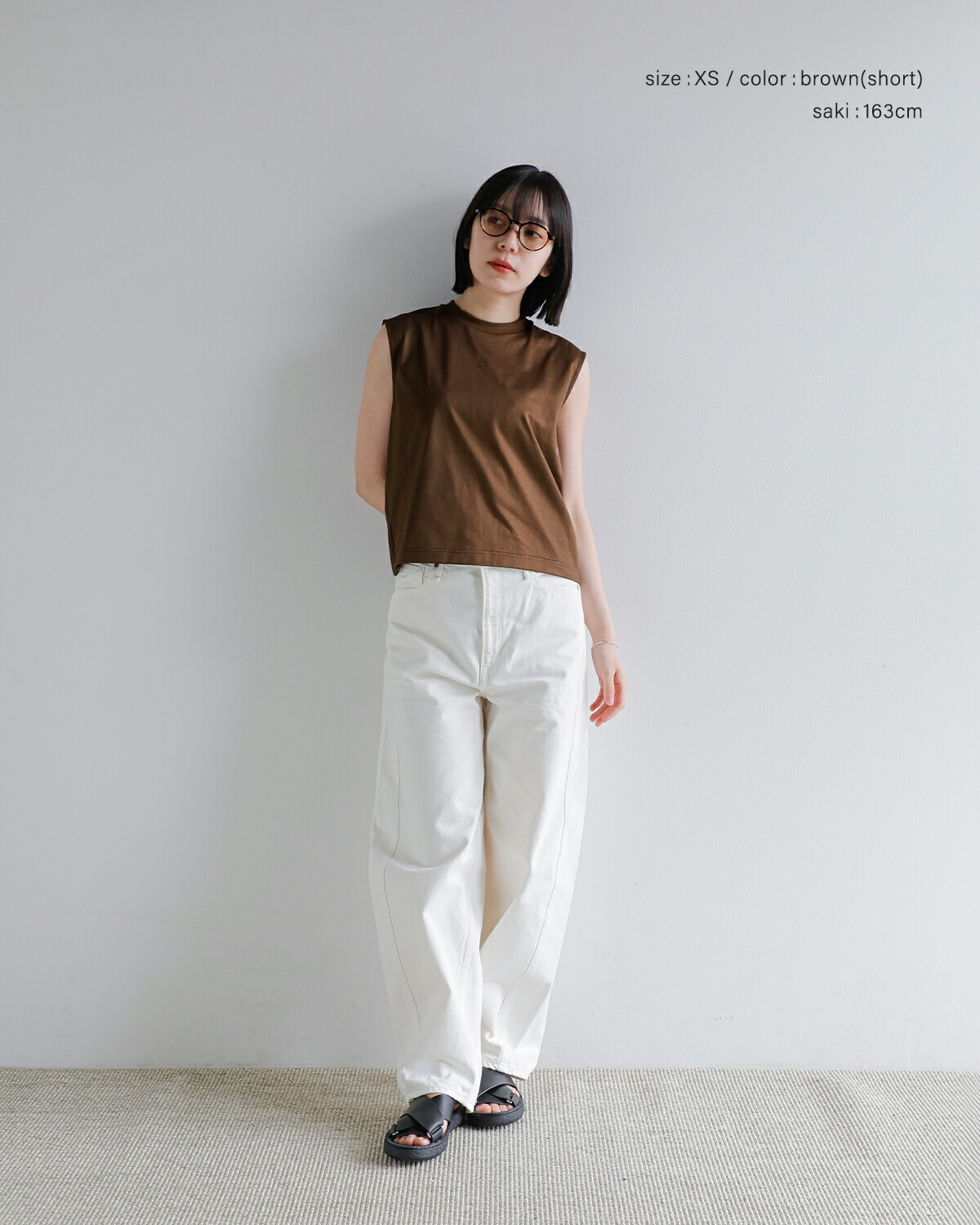 Nicolas Jenson(ニコラジェンソン)コットンノースリーブカットソー  “SLEEVELESS” js-19ss-02