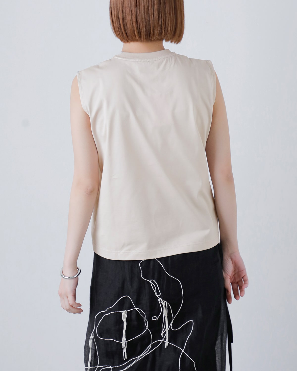 Nicolas Jenson(ニコラジェンソン)コットンノースリーブカットソー “SLEEVELESS” js-19ss-02