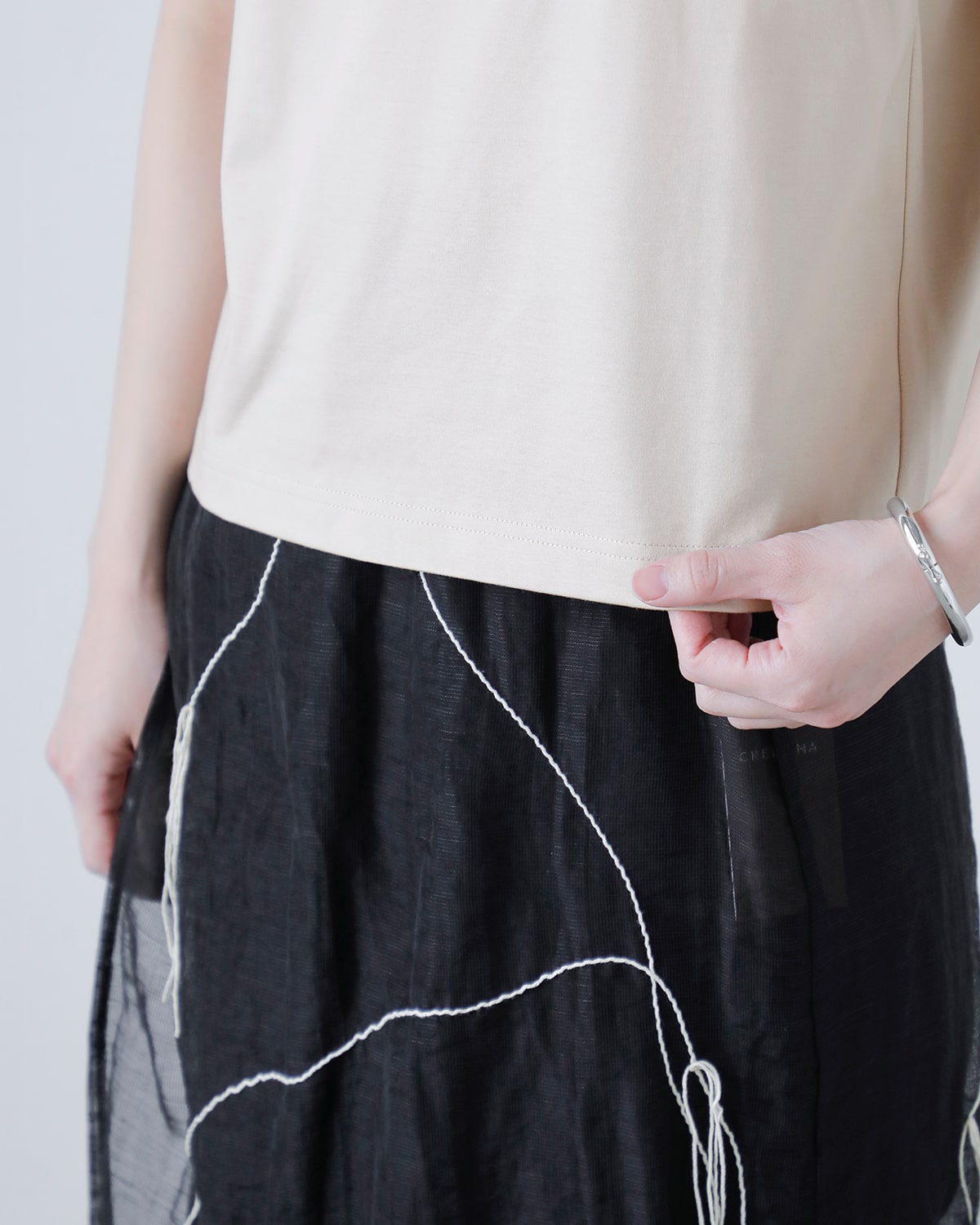 Nicolas Jenson(ニコラジェンソン)コットンノースリーブカットソー “SLEEVELESS” js-19ss-02