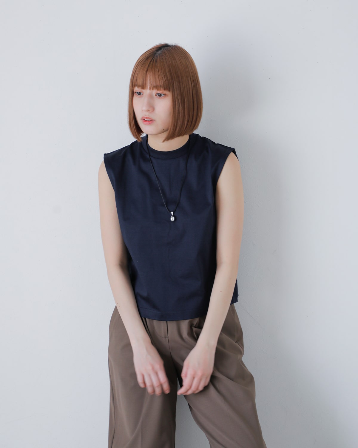 Nicolas Jenson(ニコラジェンソン)コットンノースリーブカットソー “SLEEVELESS” js-19ss-02