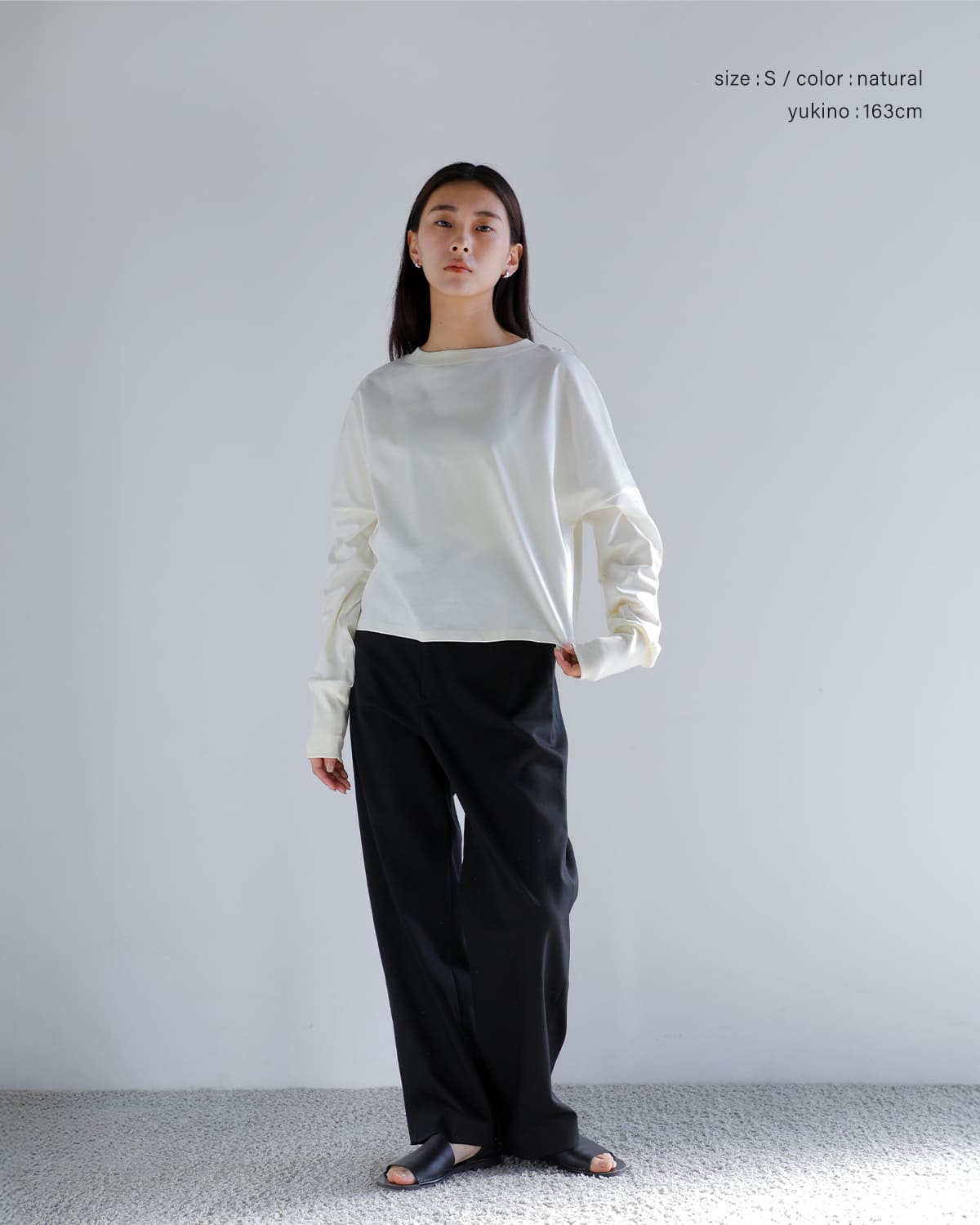 Nicolas Jenson(ニコラジェンソン)コットンワイドロングスリーブプルオーバー “WIDE LONG SLEEVE” js-25aw-01wl