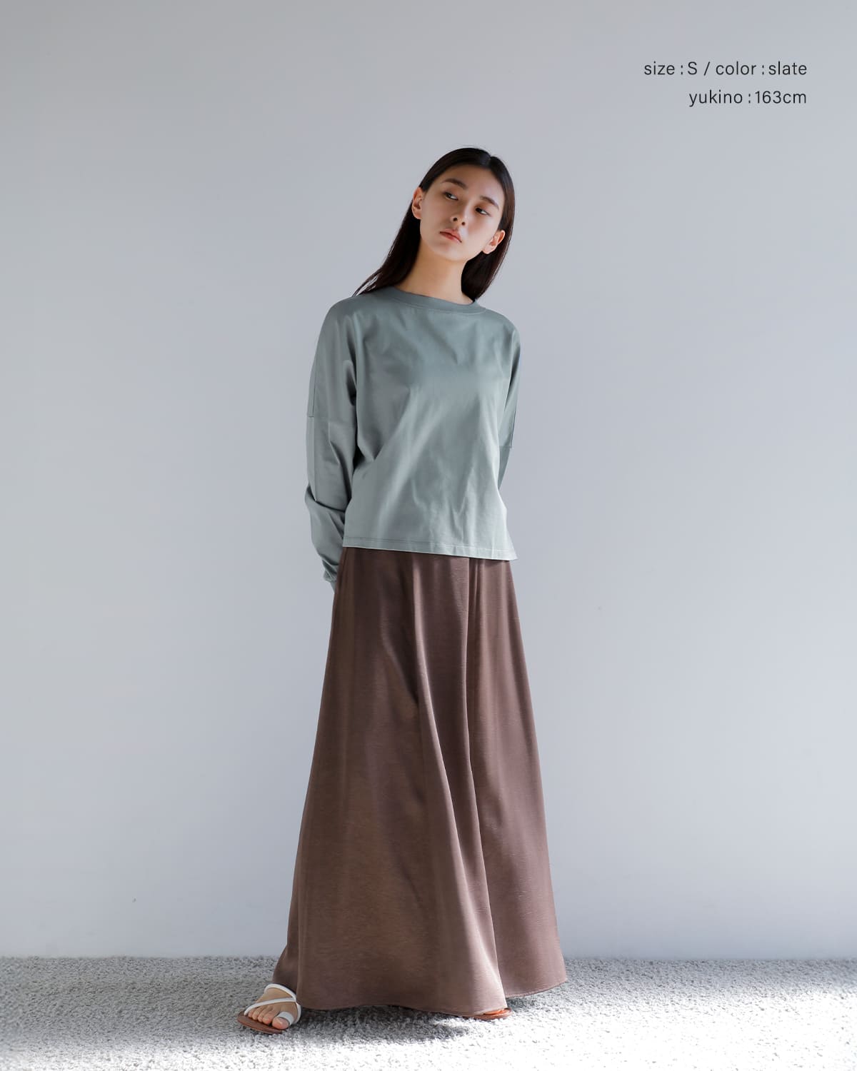 Nicolas Jenson(ニコラジェンソン)コットンワイドロングスリーブプルオーバー “WIDE LONG SLEEVE” js-25aw-01wl