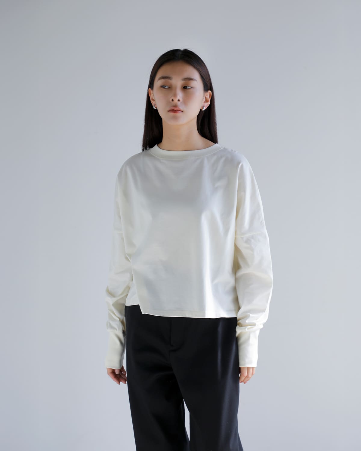 Nicolas Jenson(ニコラジェンソン)コットンワイドロングスリーブプルオーバー “WIDE LONG SLEEVE” js-25aw-01wl