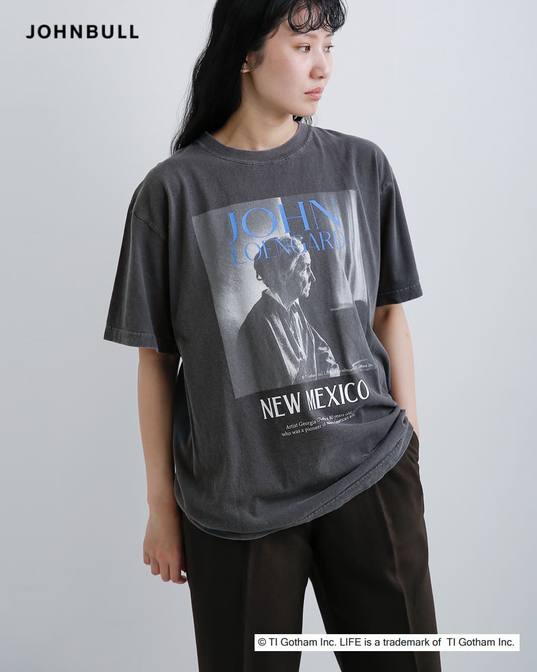 Johnbull(ジョンブル)コットン クルーネック ショートスリーブ Tシャツ カットソー“LPC / JOHN LOENGARD T” jt262c09