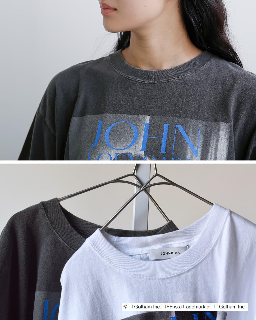 Johnbull(ジョンブル)コットン クルーネック ショートスリーブ Tシャツ カットソー“LPC / JOHN LOENGARD T” jt262c09
