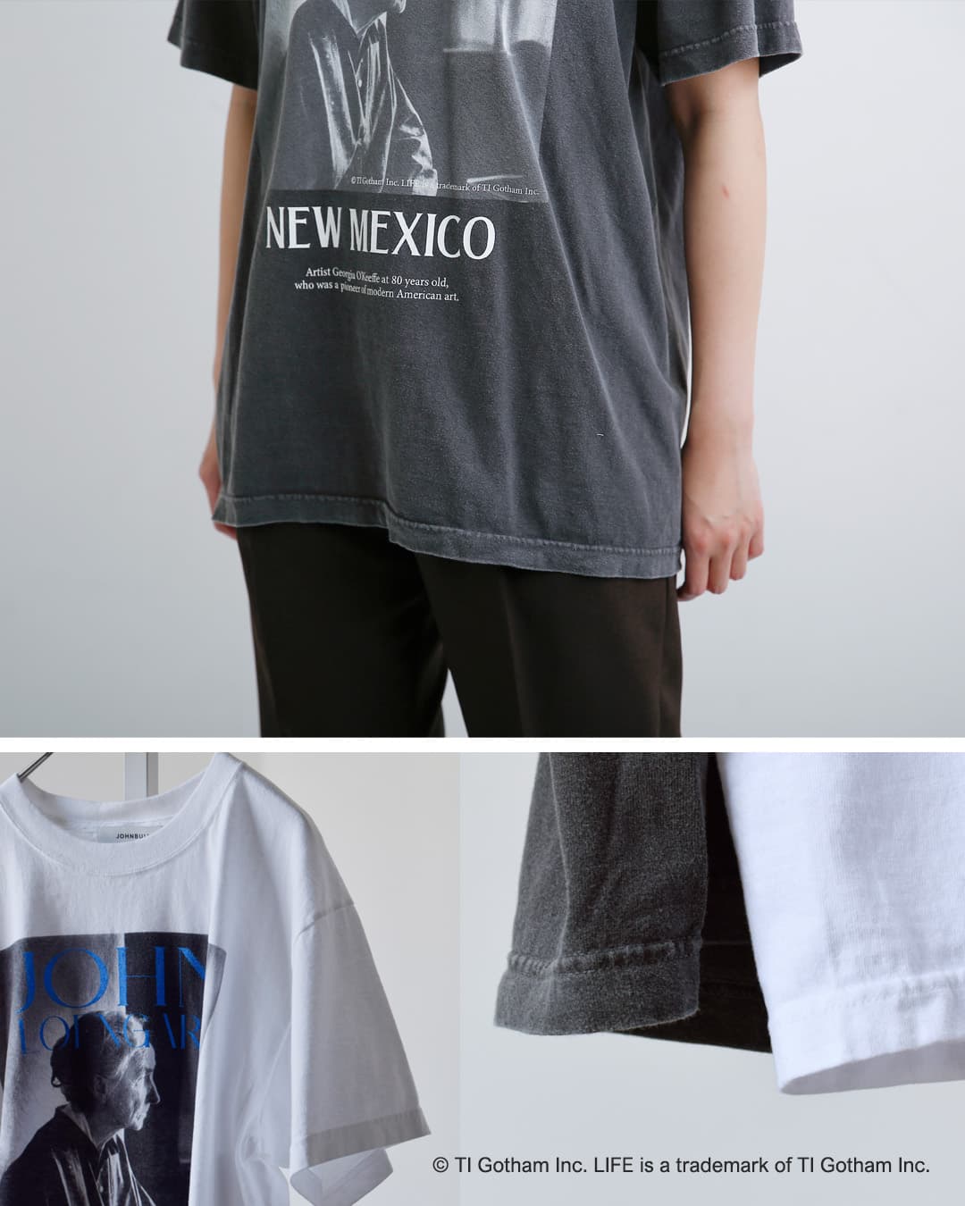 Johnbull(ジョンブル)コットン クルーネック ショートスリーブ Tシャツ カットソー“LPC / JOHN LOENGARD T” jt262c09