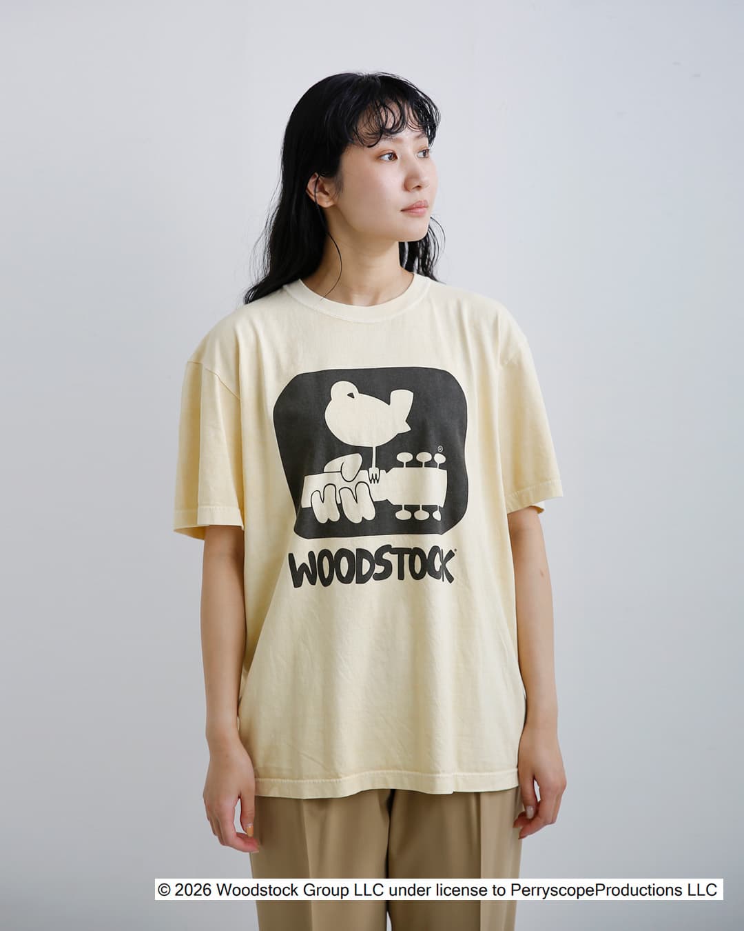 Johnbull(ジョンブル)コットン クルーネック ショート スリーブ Tシャツ カットソー “WOODSTOCK T” jt262c18