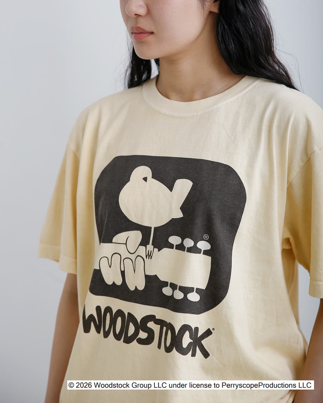 Johnbull(ジョンブル)コットン クルーネック ショート スリーブ Tシャツ カットソー “WOODSTOCK T” jt262c18