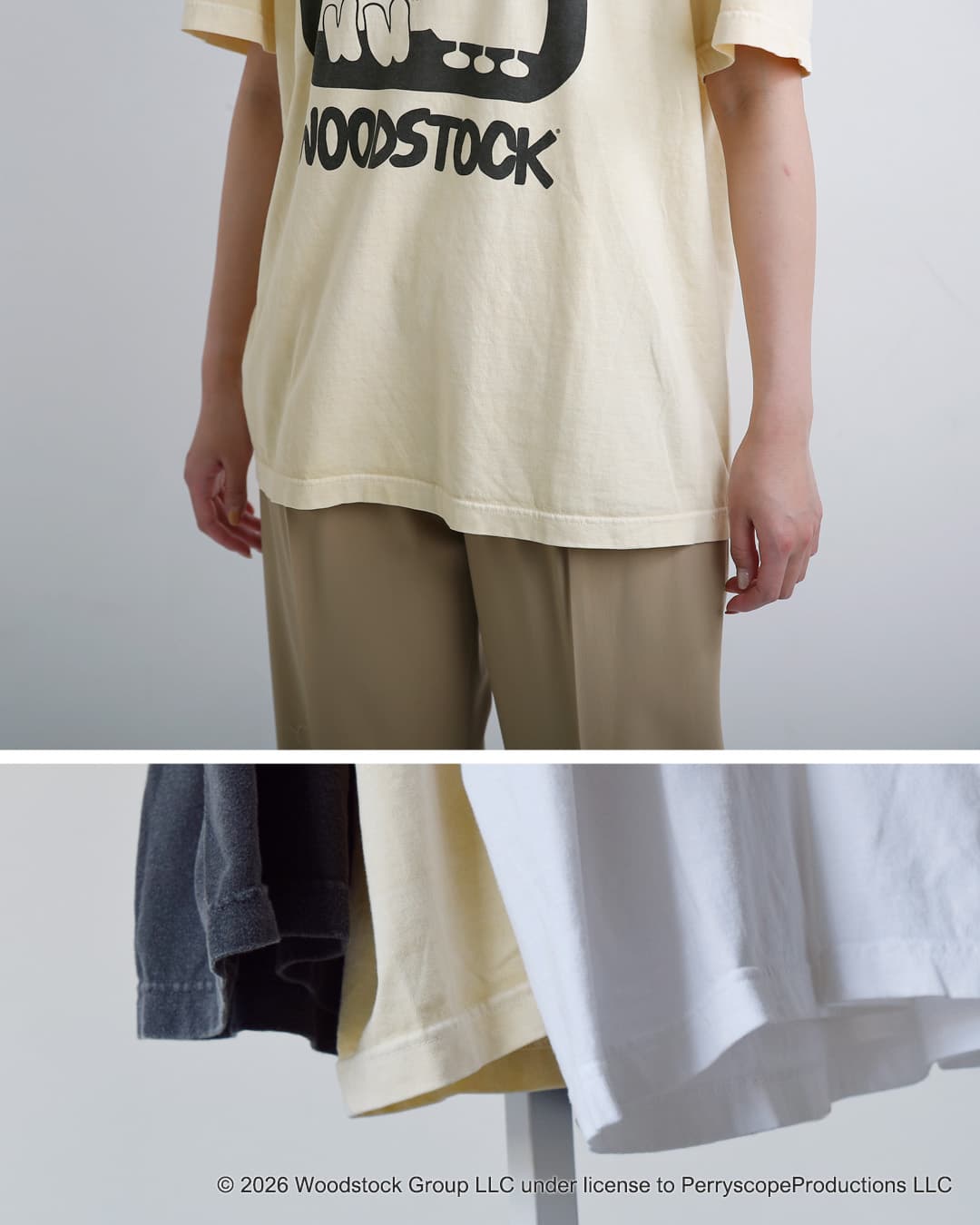 Johnbull(ジョンブル)コットン クルーネック ショート スリーブ Tシャツ カットソー “WOODSTOCK T” jt262c18