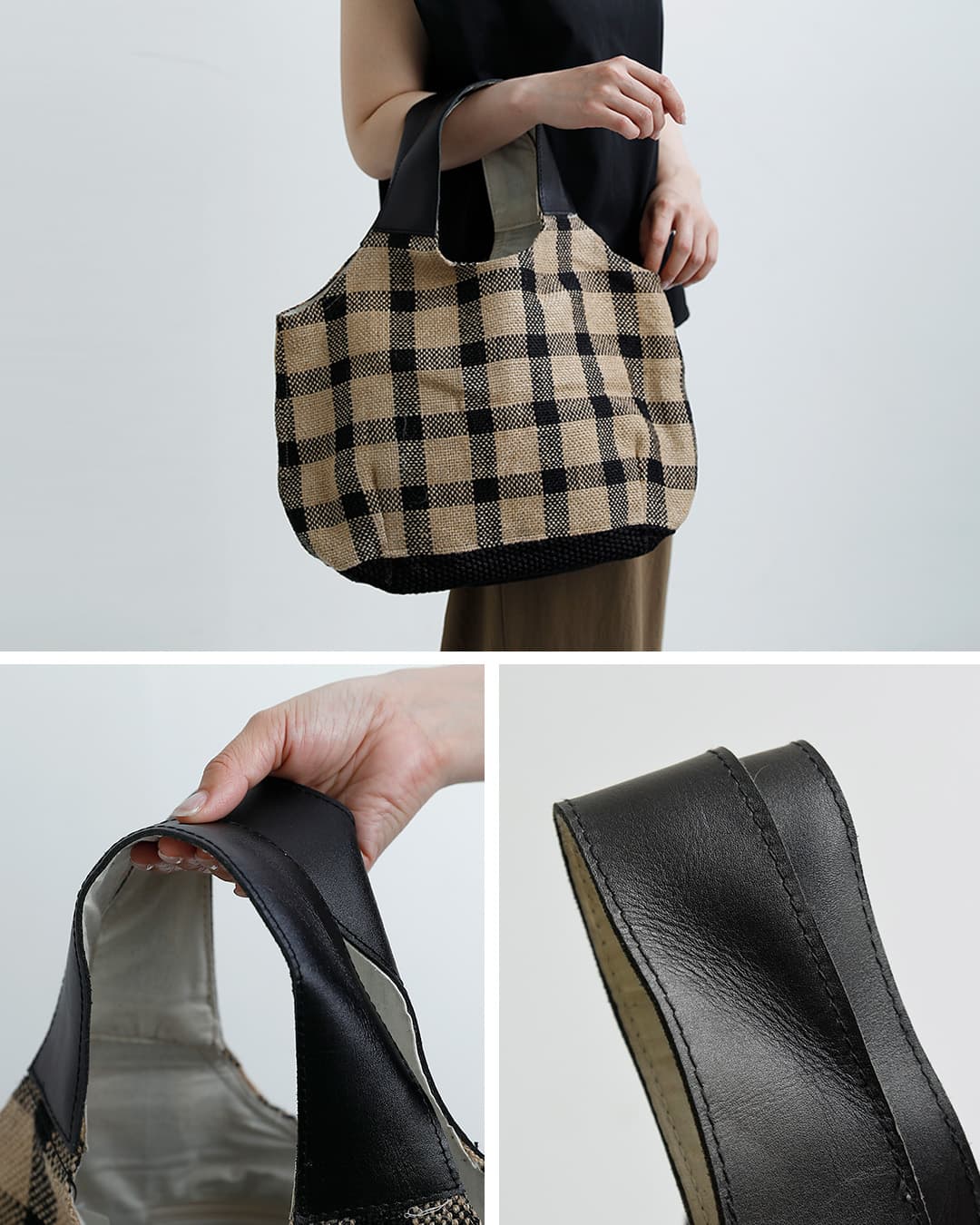 CACHELLIEジュートレザー バルーン トートバッグ JUTE LEATHER BALLOON TOTE jute-l-b-tote