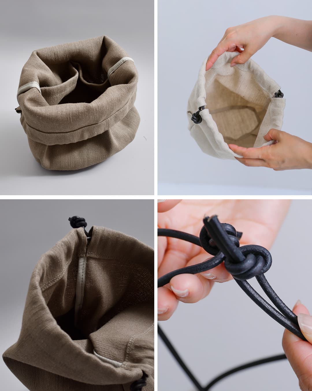 Ense(アンサ)2wayショルダーカゴバッグ用 ジュートキャンバス インナーバッグ k001-innerbagcanvas