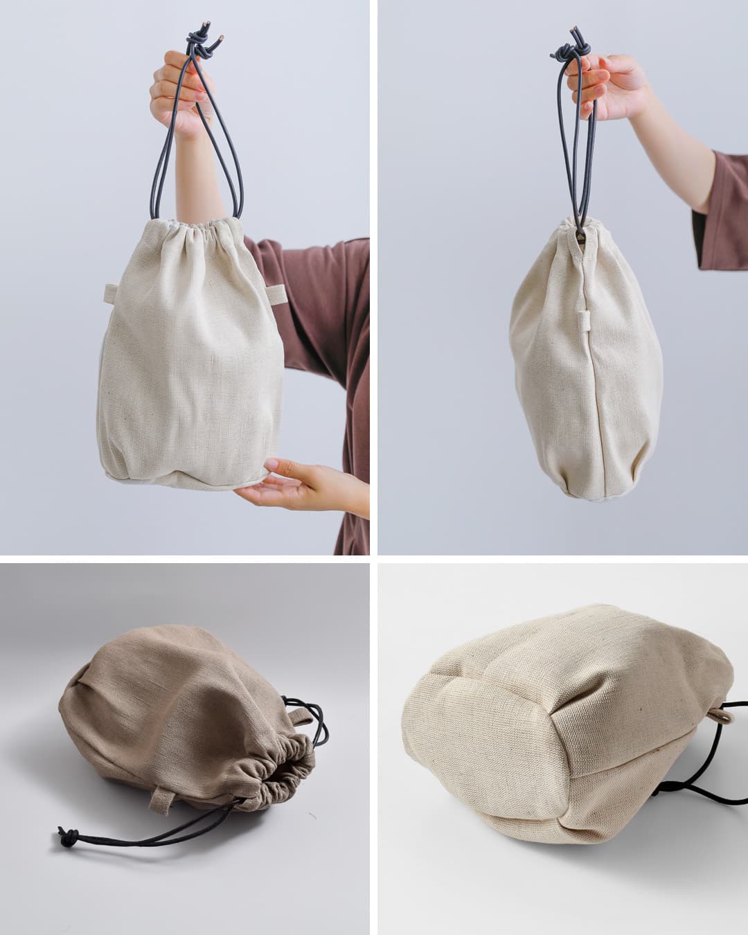 Ense(アンサ)2wayショルダーカゴバッグ用 ジュートキャンバス インナーバッグ k001-innerbagcanvas