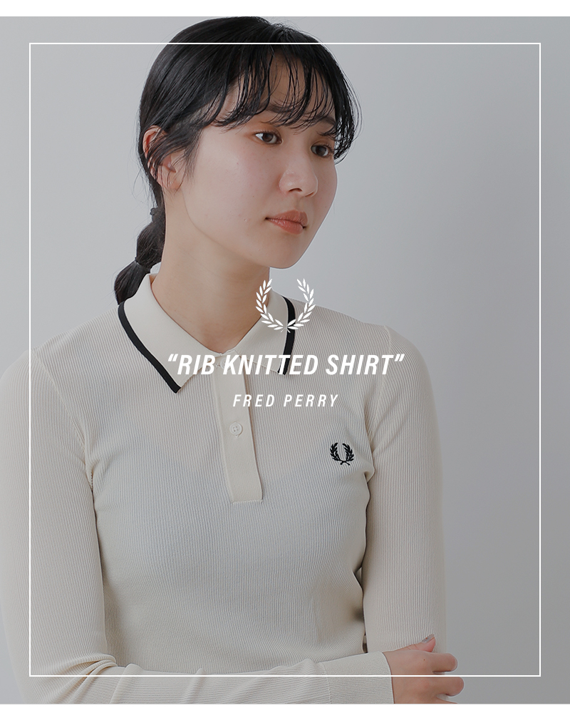 FRED PERRY(フレッド ペリー)リブニットポロシャツ“RIBKNITTEDSHIRT”k1135