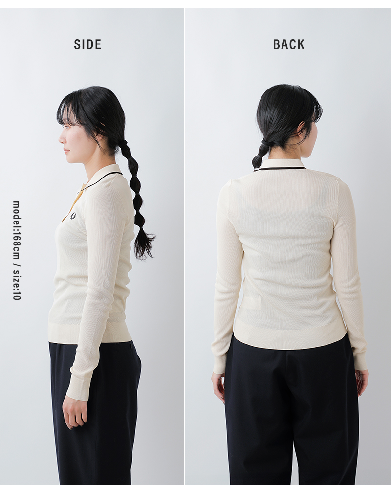 FRED PERRY(フレッド ペリー)リブニットポロシャツ“RIBKNITTEDSHIRT”k1135