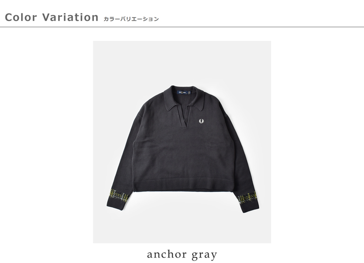 FRED PERRY(フレッド ペリー)タータンパネルニットシャツ“TARTANPANELKNITTEDSHIRT”k1153