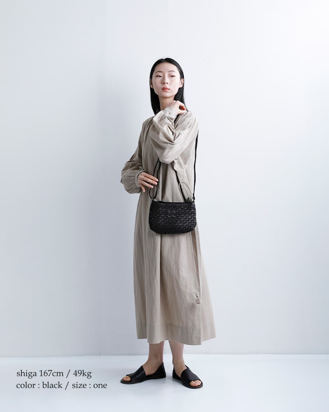 BIBAウォッシュド カウレザー ハンドブレイド ミニバッグ “KANSAS” ka9